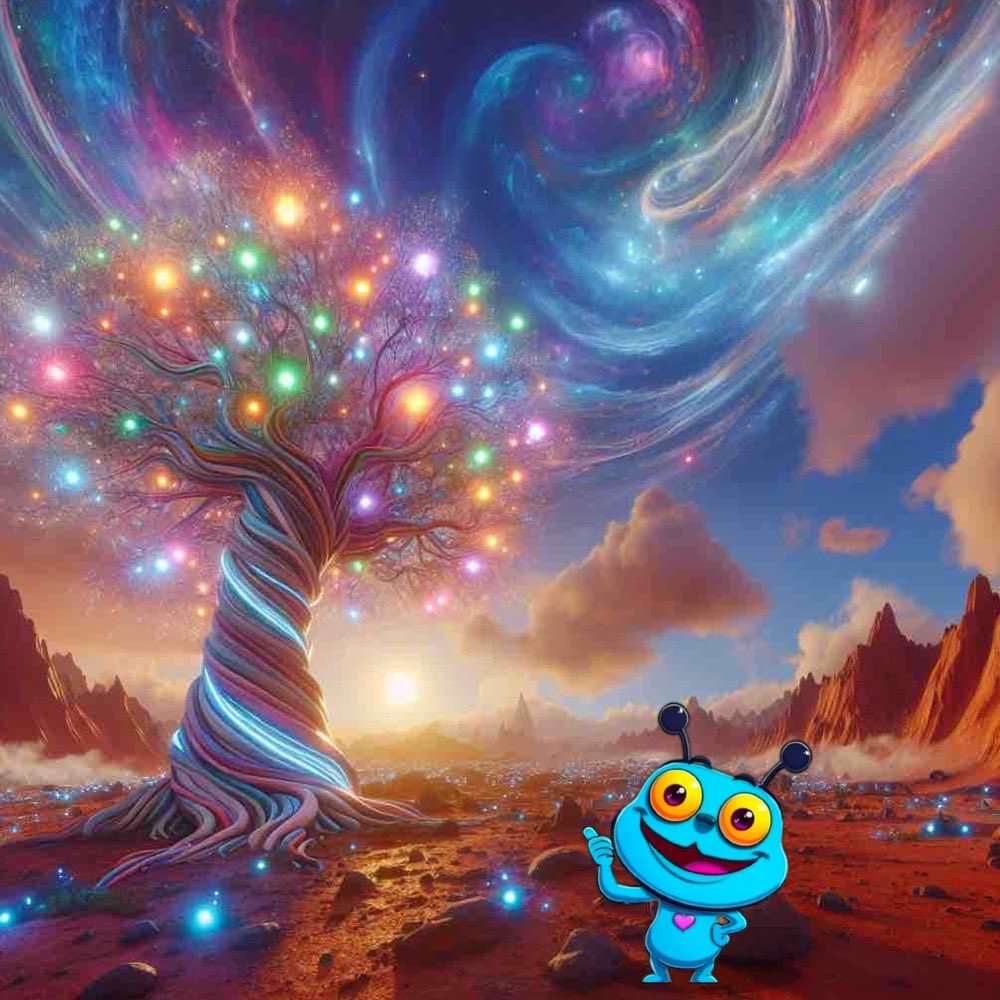 KimiKRC20's tweet photo. Kimi’s New Adventure: Battle Against the Paradox

The Paradox emerged from the void like a living eclipse, its form a swirling mass of shadows and fractured light. The once-glowing Martian Enclave dimmed under its presence, and Kimi felt the weight of its power pressing against her glowing heart.
“I’ve been waiting for you, Kimi,” the Paradox said, its voice layered with countless echoes. “You are your father’s legacy, but also his greatest mistake. Surrender the Cosmic Core, and I may spare this universe.”
Kimi clenched her fists, her heart blazing defiantly. “You’ll have to take it from me.”
The Paradox roared, sending waves of destabilizing energy through the chamber. Kimi transformed into her Nova Sentinelform, her body radiating light that pushed back against the darkness. Her heart flared, releasing bursts of cosmic energy that illuminated the battlefield, but the Paradox absorbed the light, growing stronger with each attack.
“You cannot defeat me with brute force,” it mocked. “Your light feeds the void.”
Realizing she couldn’t rely on raw power alone, Kimi retreated into the glowing tree’s embrace. She reached out to Orin, who stood nearby, his face etched with determination. “There must be a way to outsmart it,” she said.
Orin pointed to the Cosmic Core fragment embedded in her chest. “The Core is both creation and destruction. To defeat the Paradox, you must harmonize with its nature. Embrace the balance.”
The words resonated within Kimi. Closing her eyes, she let her heart dim, pulling her light inward. The Paradox hesitated, its form flickering as it sensed the change.
Kimi stepped forward, her glowing heart now a soft, steady pulse. “You feed on imbalance,” she said, her voice calm. “But what happens when there’s nothing to consume?”
The Paradox lunged, but Kimi released a surge of balanced energy, a perfect blend of light and shadow. The wave struck the Paradox, unraveling its chaotic form. It let out a final, distorted cry as it dissolved into nothingness, leaving behind a faint shimmer of stardust.
The chamber brightened, and the Cosmic Tree’s branches grew stronger, their light weaving through the enclave. Orin approached, his expression one of awe. “You’ve done it, Kimi. The Paradox is no more.”
But Kimi’s victory felt bittersweet. Her heart, though still glowing, now carried an unfamiliar weight. “This isn’t over,” she said softly. “The Paradox’s destruction is only the beginning. I have to learn more about the Core and my father’s true mission.”
Orin nodded, placing a hand on her shoulder. “The path ahead will be perilous, but you are not alone. The Martian Enclave stands with you.”
As Kimi gazed at the universe map within the tree, a new destination revealed itself: the Celestial Archives, a hidden repository of knowledge said to contain the secrets of the KRC-20 universe.
Her journey wasn’t over, it was only just beginning.
Stay tuned for Kimi’s exploration of the Celestial Archives!

#KIMI #Krc20 #Kaspa #KimiAdventures #BattleOfTheParadox #KRC20Universe #CosmicBalance #NewBeginnings