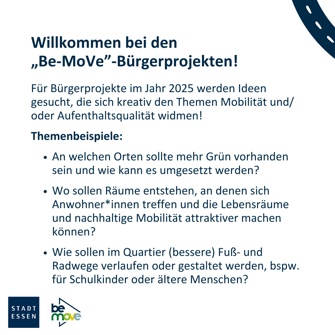 Essen_Ruhr's tweet photo. Gute Ideen fördern lassen: „Be-MoVe“ ist auf der Suche nach tollen Bürgerprojekten, die das Leben im Nordviertel und in Altenessen-Süd verbessern. Hier kommt ihr zu den Infos: https://t.co/bU0zA857To
📸© Elke Brochhagen, Stadt Essen
#BeMoVe https://t.co/woRKCCt3Qr