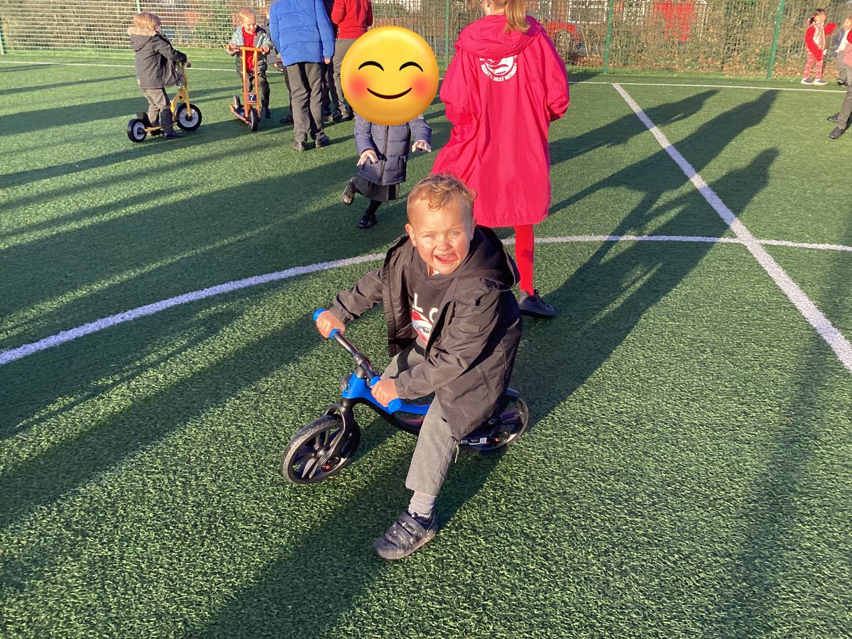 coupe_miss's tweet photo. Earlier this year @BalshawLanePTFA kindly provided reception with new bikes and scooters. We have loved playing on these since September. Thank you ☺️ @BalshawLanePTFA  @BalshawLaneCPS @Mrs_Hamilton2 https://t.co/bjCCA4dQdh