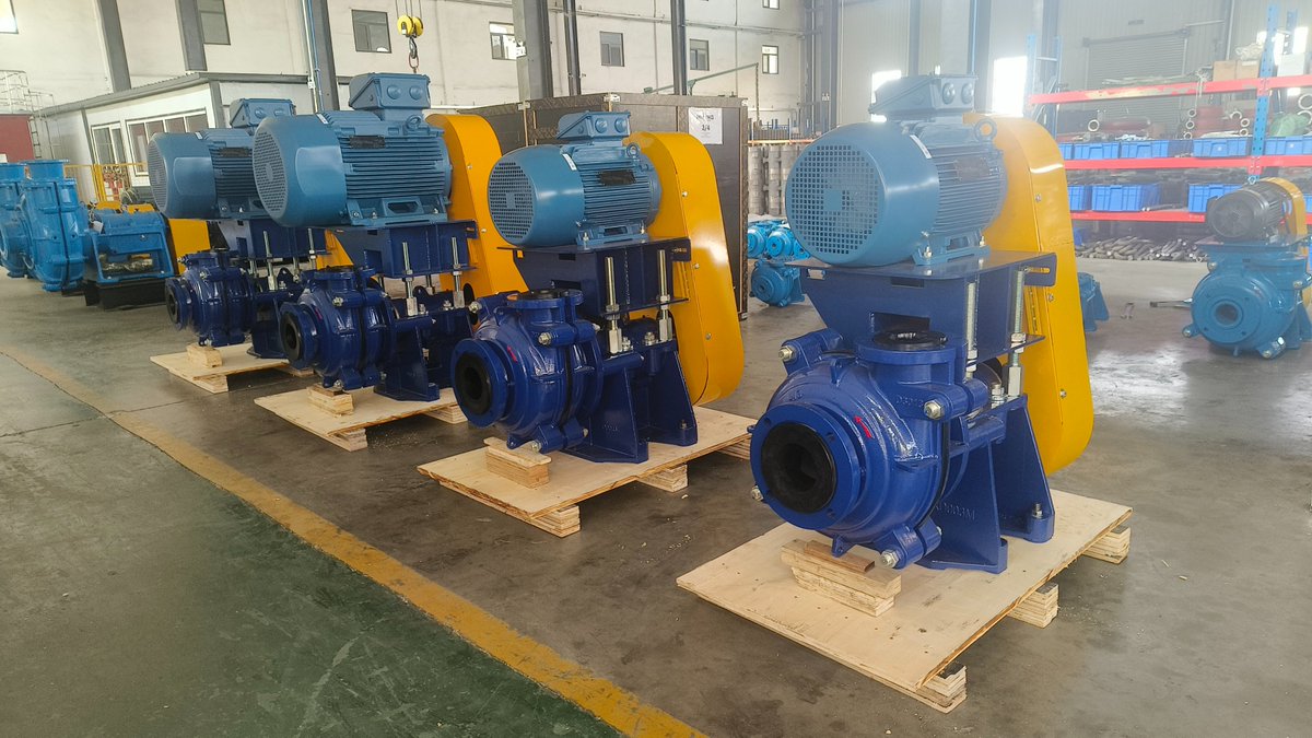 4/3D-AHR rubber slurry pump, CV belt drive