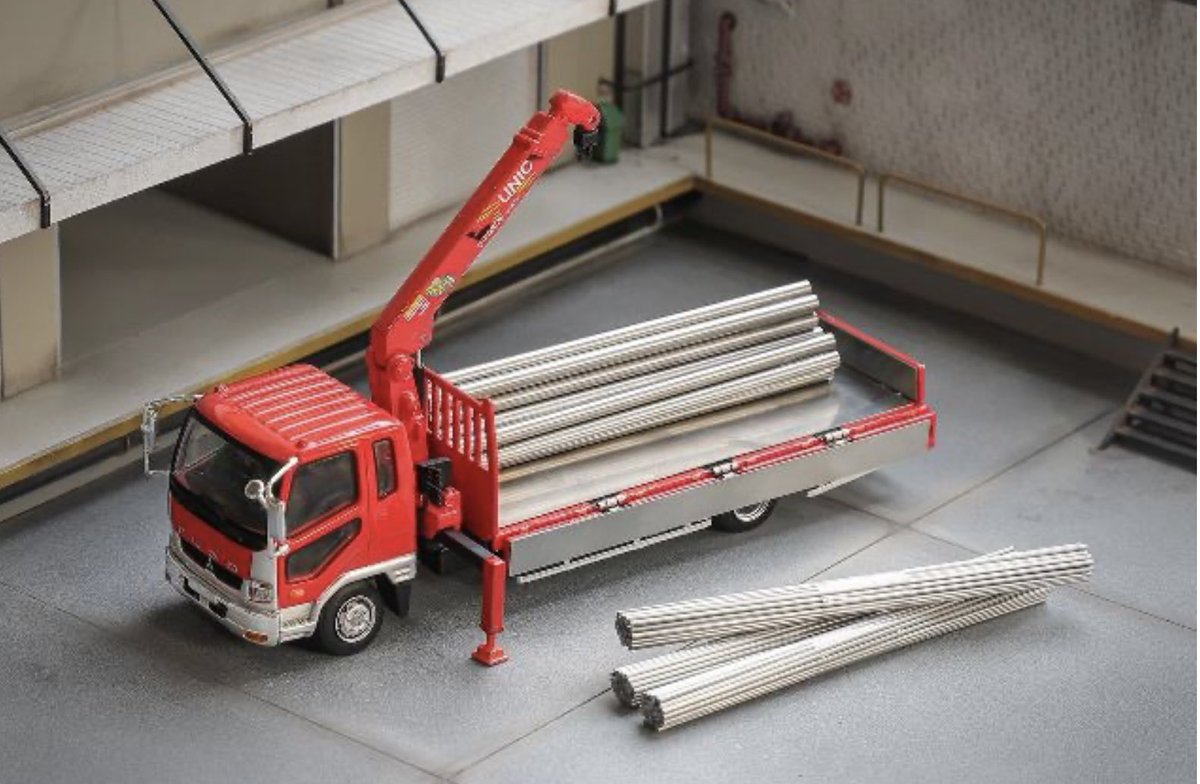 【新品】1/64 GCD 三菱 ふそう 搭載型トラッククレーン 赤 nekozuki5281@TAKA on X