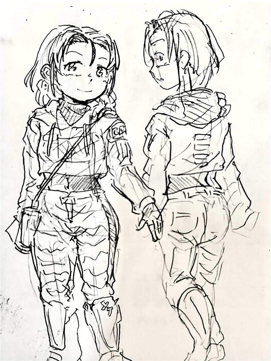 って事で休憩中落書きしてた
年明けくらいかなぁ仕上げるの 