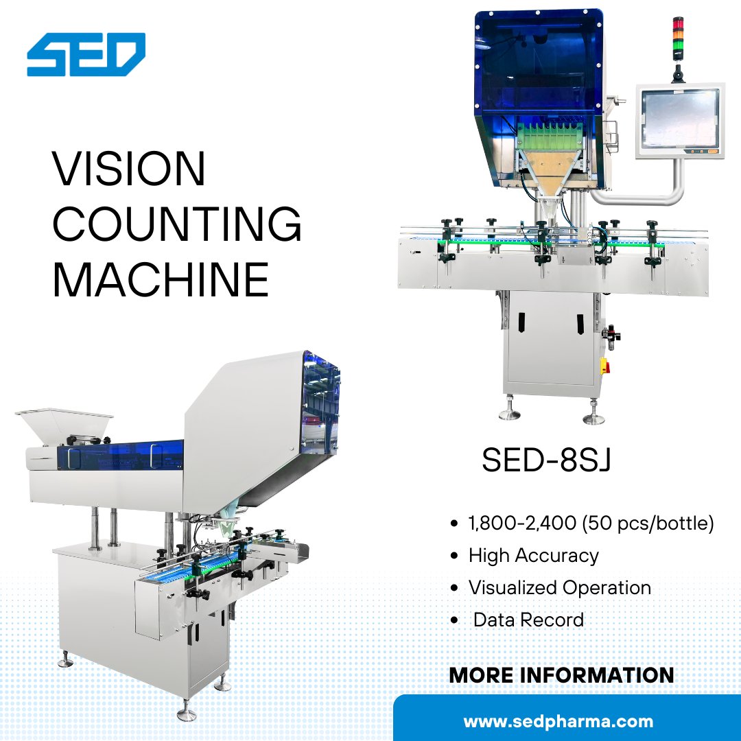 SedPharma's tweet photo. The vision counting machine is an automated device
that utilizes a high-precision camera to capture images and identify and count granular materials through image processing algorithms. 

Learn more ：https://t.co/06zqwUWJ5U

#sedpharma #countingmachine
#visioncountingmachine https://t.co/TIfkZFupza