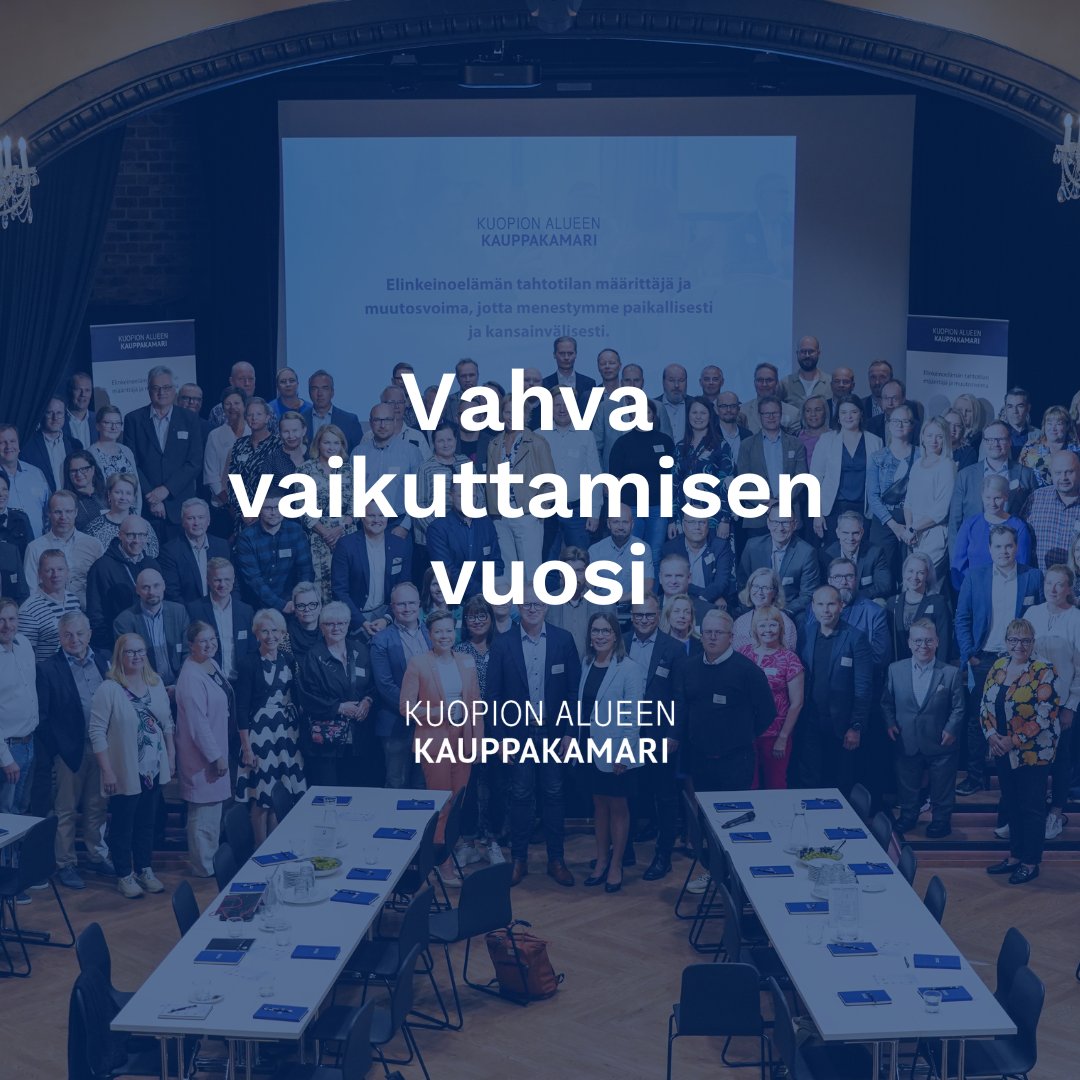 Lämmin kiitos tiimille, hallinnoille, jäsenille, asiakkaille, kumppaneille ja sidosryhmille vuodesta 2024! #menestystehdäänyhdessä olemme yhdessä <a href="/kuopiochamber/">Kuopion alueen kauppakamari</a> tehneet hienoa työtä ja tuloksia Pohjois-Savon, Suomen &amp; maailman parhaaksi. Hyvää joulua ja menestystä vuodelle 2025