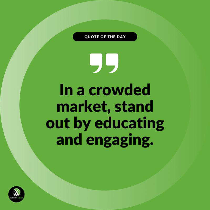 WinningAgent's tweet photo. In today's competitive real estate market, it's not enough to just sell. To truly stand out, you need to educate your clients and engage with your audience. 
Winning Agent helps you make those connections that matter. Ready to differentiate yourself? 🚀 https://t.co/Ov5xZ4Dhej