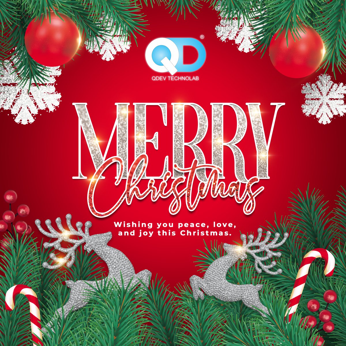 QdevTechnolab's tweet image. 🎄✨ It’s the most wonderful time of the year! Wishing you a Merry Christmas filled with joy, laughter, and warm memories. ❄️❤️ #MerryChristmas #HolidayCheer #QDevTechnolab #QDev #Festival