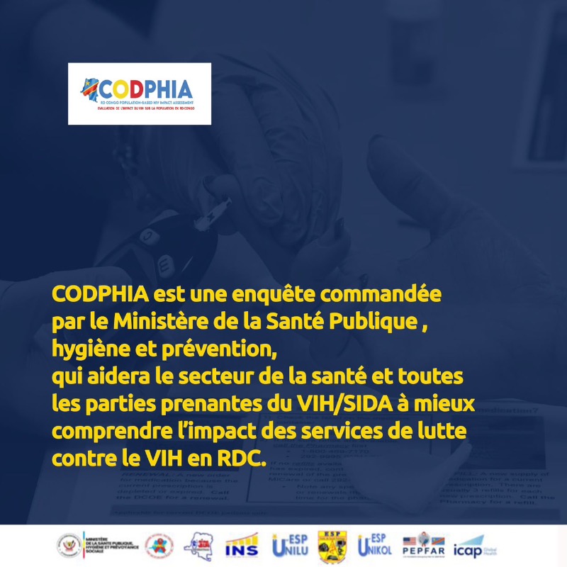 MCR_Rdc's tweet photo. Vous avez sûrement vu #CODPHIA partout et vous vous êtes demandé : c'est quoi au juste ? La réponse est là !
#CODPHIA est une #enquête qui vise à mieux comprendre l'impact des services de lutte contre le VIH/SIDA en RDC.

#Kinshasa #Lubumbashu #ContreLeSida