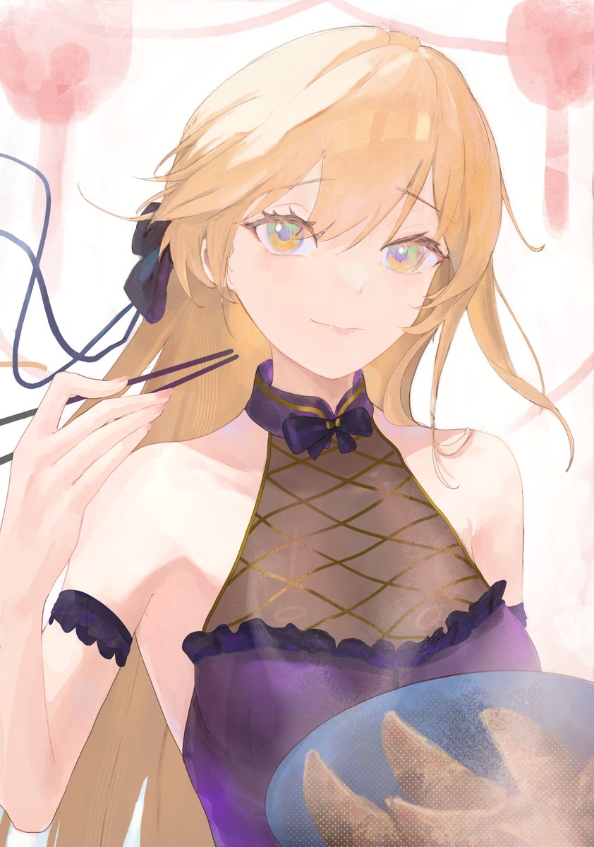 Nadenade_27's tweet image. Shikikan, is the gyoza delicious?

#GirlsFrontline2Exilium #gfl2exiliumFanWorkContest