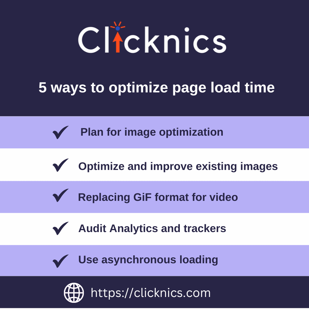 clicknics's tweet image. Optimize your website's performance with these 5 effective strategies to improve page load time! Faster loading means happier users and better engagement. 🚀💻

#PageLoadTime #WebPerformance #SEO #UserExperience