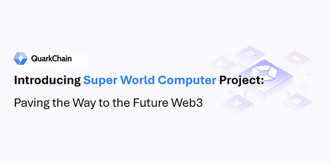QuarkChain , SWC 런칭  &amp;  이벤트  🐾 

-  Super World Computer 
↳ 레이어 2 솔루션  ( OP Stack 기반 )
↳ World Computer 현실화 목표
↳ 향상된 결함 검증 알고리즘 , 병렬 EVM
   소울 가스 토큰 , web3 표준 도입  • • •

-  SWC 로드맵 
↳ 25년 1분기  :  EthStorage L3 통합 , 베타