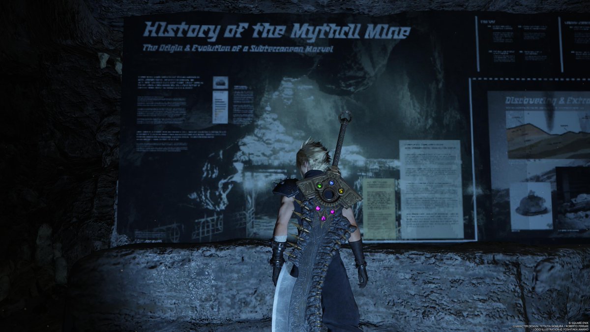 SaboTonberry's tweet photo. Cloud reading the history of Mythril Mine 

#FF7R #ScreenshotOfTheDay https://t.co/Hvj263uOkB