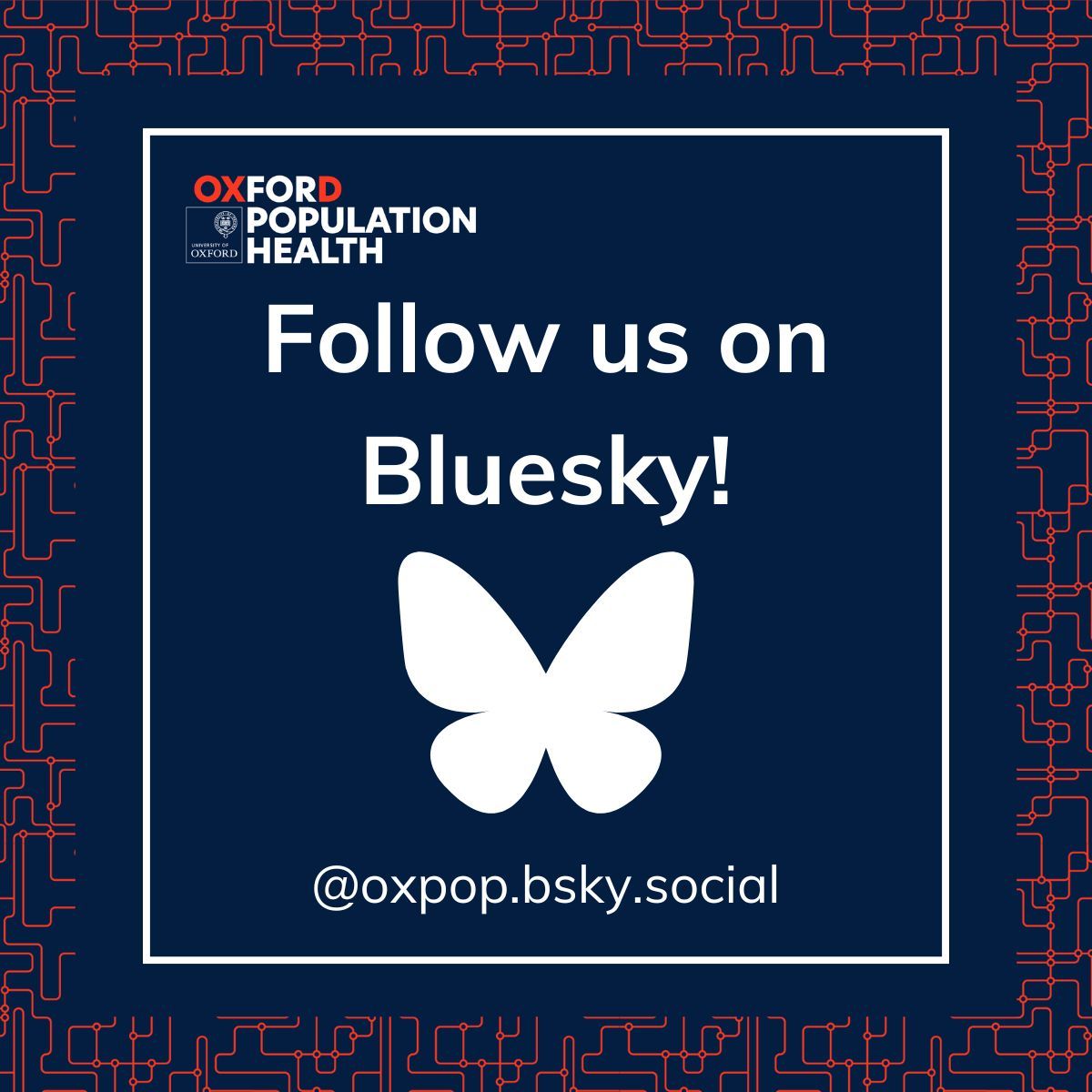 Oxford_NDPH's tweet image. We are now on Bluesky! Make sure to follow us to keep up to date with our latest news, events, and opportunities.
Follow us now 馃憠 buff.ly/41GdlUy