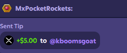 MxPocketRockets's tweet photo. Hello everyone, Tonight was just an amazing stream!!. Congrats to the lucky people that the slot call hit big!! ------------------- 
Hola a todos, el vivo de hoy estuvo increible. Felicidades a los que se llevaron dinero!!  #roobet #KickStreaming #kickcommunity #MxPocketRockets https://t.co/mdFKoujwdM