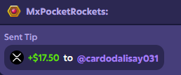 MxPocketRockets's tweet photo. Hello everyone, Tonight was just an amazing stream!!. Congrats to the lucky people that the slot call hit big!! -------------------
Hola a todos, el vivo de hoy estuvo increible. Felicidades a los que se llevaron dinero!!  #roobet #KickStreaming #kickcommunity #MxPocketRockets https://t.co/MwjMJ5bUuF