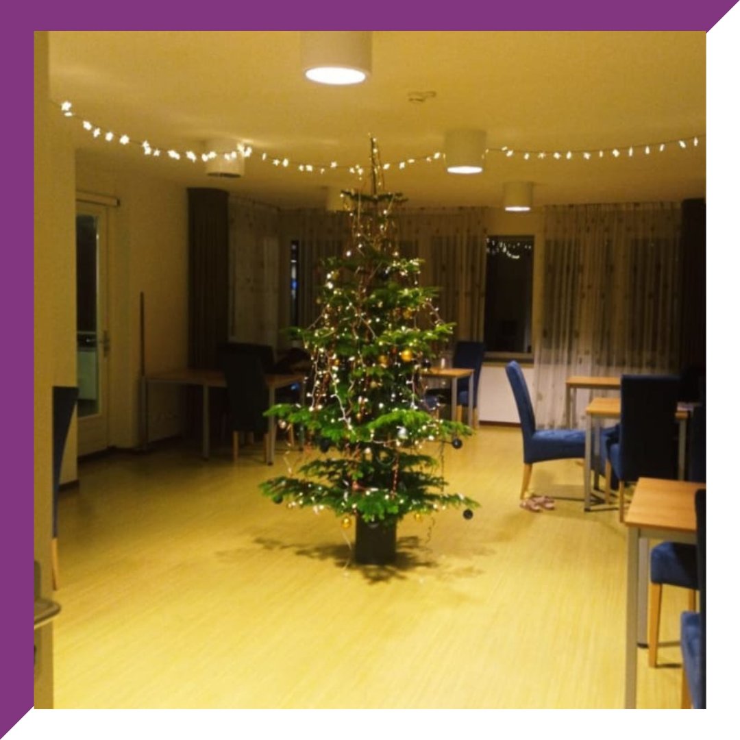 🎄Al ruim 1,5 week staat deze mooie boom te pronken aan de opvanglocatie voor Oekraïners in Lunteren. CVVE heeft via @Bomenbezorgd een aantal gratis kerstbomen gekregen voor de verschillende opvanglocaties. Dat maakt deze donkere en natte dagen extra sfeervol en gezellig! 💖🌟