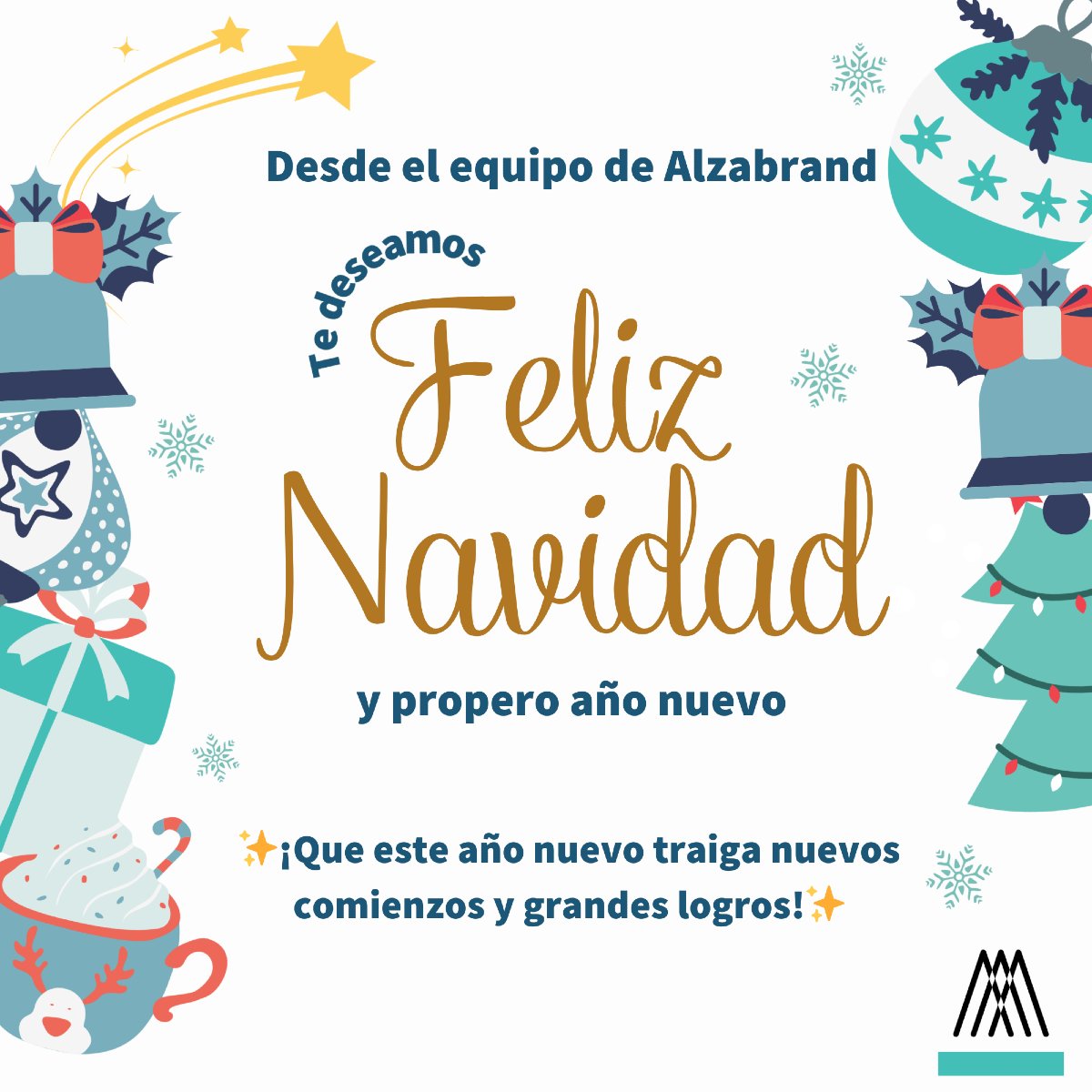 🎄🌠 ¡La Navidad está aquí! En Alzabrand queremos agradecerte por confiar en nosotros este 2024. Ha sido un año lleno de creatividad, retos y crecimiento juntos. 🌟
🎅Cerramos del 24/12 al 1/01. ¡Nos vemos en el 2025! ❤️  
✨Felices Navidad desde el equipo de Alzabrand !!✨