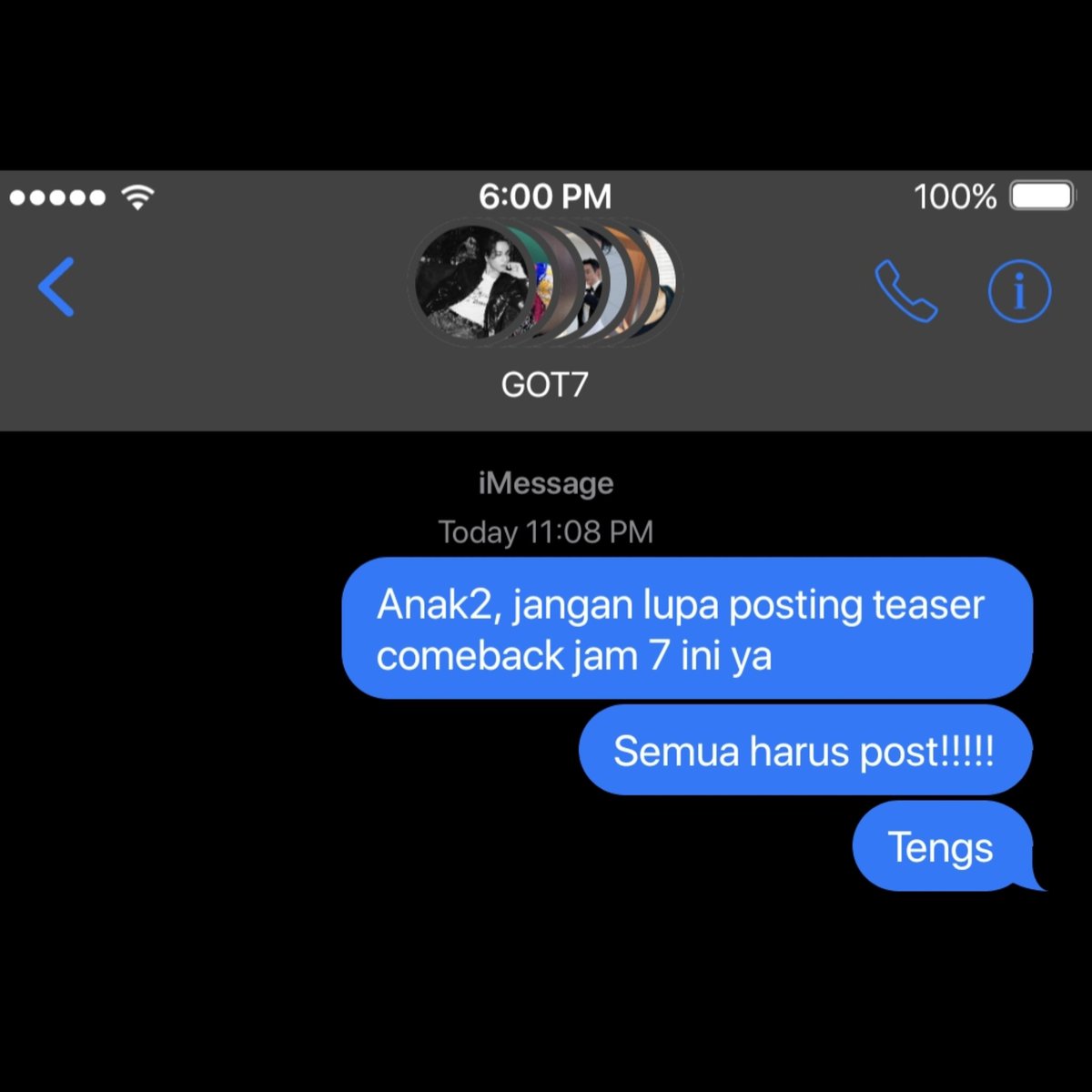 hohoskrrt's tweet photo. GOTScenario #6:
—Post Teaser

[got7 few tweets local au 🇮🇩] https://t.co/YP6c99NZw4