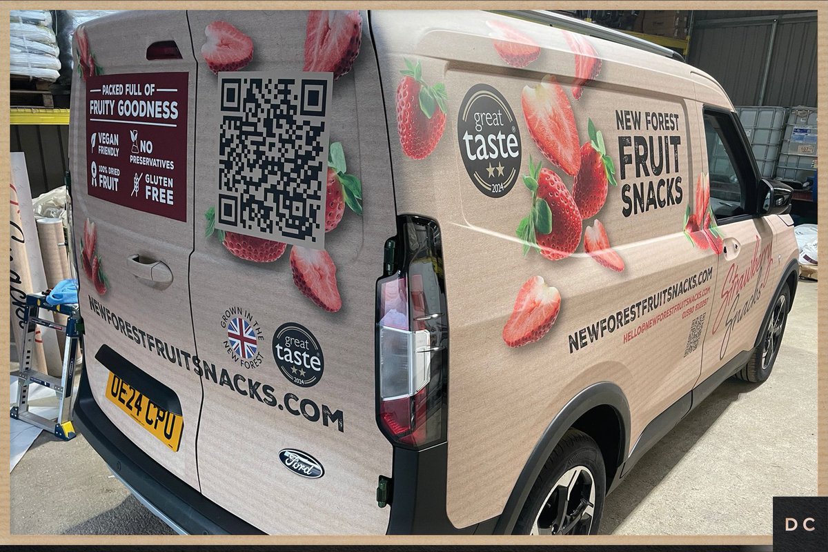 DunstarCreative's tweet image. That’s a wrap! Take a look at one of our latest projects for @newforestsnacks – a full wrap on their new vehicle. It’s a fantastic way to boost brand awareness and get noticed!
#designerwraps #wrapdesign #vehiclegraphics