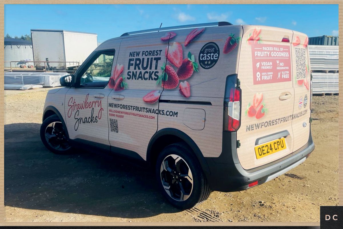 DunstarCreative's tweet image. That’s a wrap! Take a look at one of our latest projects for @newforestsnacks – a full wrap on their new vehicle. It’s a fantastic way to boost brand awareness and get noticed!
#designerwraps #wrapdesign #vehiclegraphics