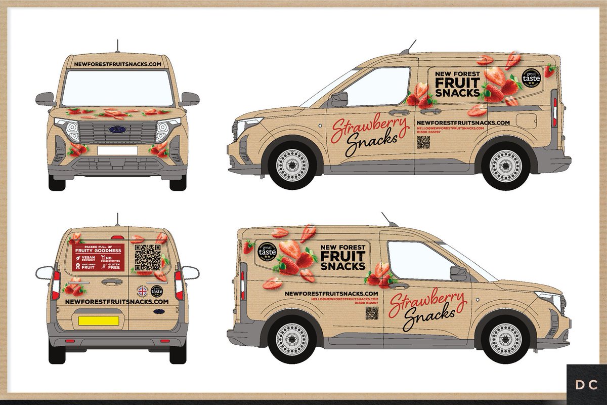 DunstarCreative's tweet image. That’s a wrap! Take a look at one of our latest projects for @newforestsnacks – a full wrap on their new vehicle. It’s a fantastic way to boost brand awareness and get noticed!
#designerwraps #wrapdesign #vehiclegraphics