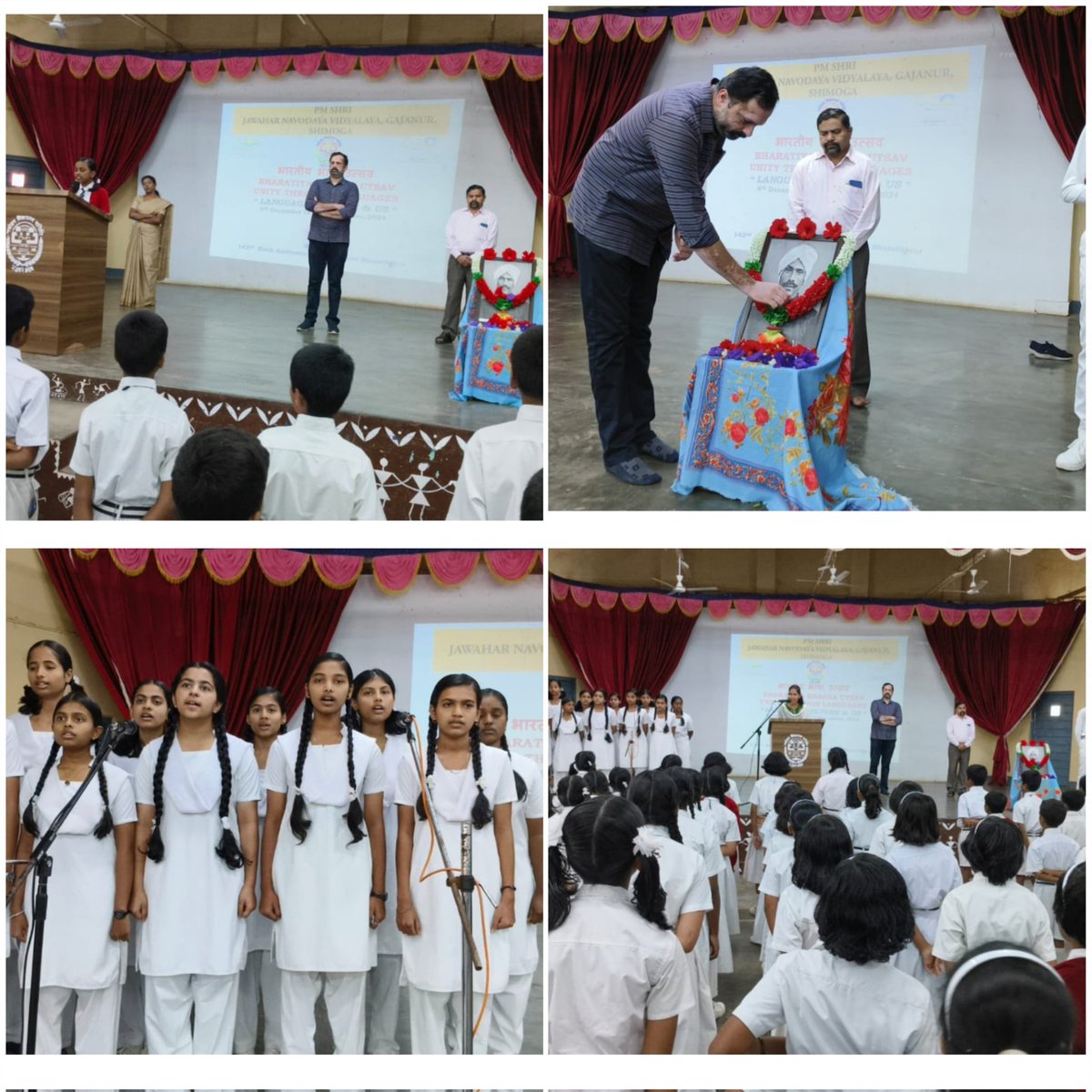 ShimogaJnv's tweet image. 🎉 We celebrated the #BharatiyaBhashaUtsav on 11th December! 🇮🇳
The theme:Unity through Languages. 
On the 7th day, we highlighted the sub-theme:Language, Culture, and Us.
It was a wonderful celebration of the languages and cultures that unite us all! 
 #UnityThroughLanguages