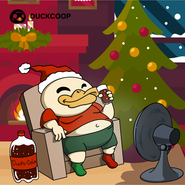 Christmas Season Checklist: 
🎄Tree ✔️ 
🎅Santa hat ✔️
 🦆 $DUCKS ✔️
🍾 Cola? Absolutely ✔️

Got them all yet? 😉

🎮 Gaming, Events, FREE $DUCKS: t.me/duckscoop_bot/…

🦆 $DUCKS Channel: t.me/duckcoopchannel

#DuckCoop #Christmas