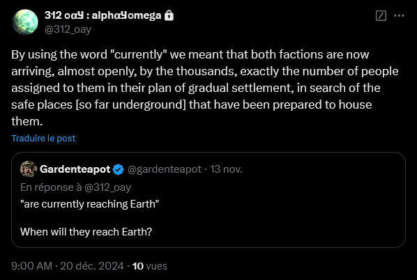 Ummo_Sciences's tweet photo. 312-134: @312_oay répond ce matin à @gardenteapot à la suite du 312-128 à propos des "vaisseaux spatiaux des deux factions qui atteignent actuellement la Terre" https://t.co/kNIXOgpKdu