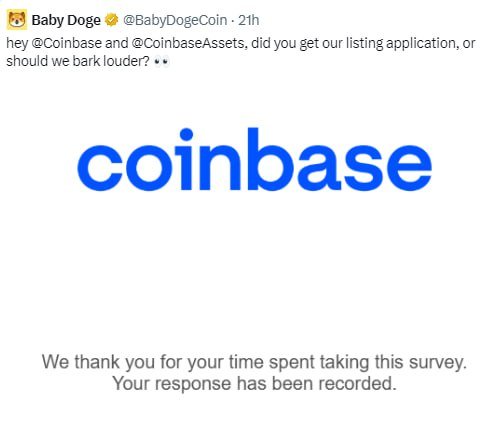 #BabyDogeCoin going to list <a href="/coinbase/">Coinbase 🛡️</a> 👀👀🐶🐶🐶🐶🐶🐶🐶

#BabyDogeCoin going to $0.00004
#BabyDogeCoin going to 10 billion mc

Buy and hold 10,000x loading 💸🚀