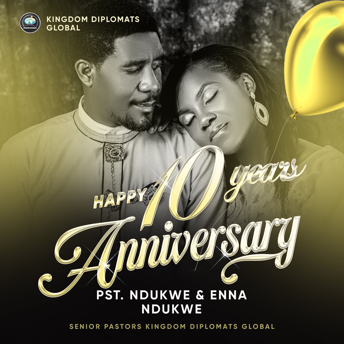 KDIPLOMATSNG's tweet photo. Celebrating 10 beautiful years of Mom &amp; Dad's love story! Your union has blessed countless lives and shown us what true partnership means. Thank you for modeling perfect love and building a haven of grace. Here's to many more decades! ❤️

#TheNdukwes 
#DecadeOfLove
#KDGlobal https://t.co/ir3fDJ49WW