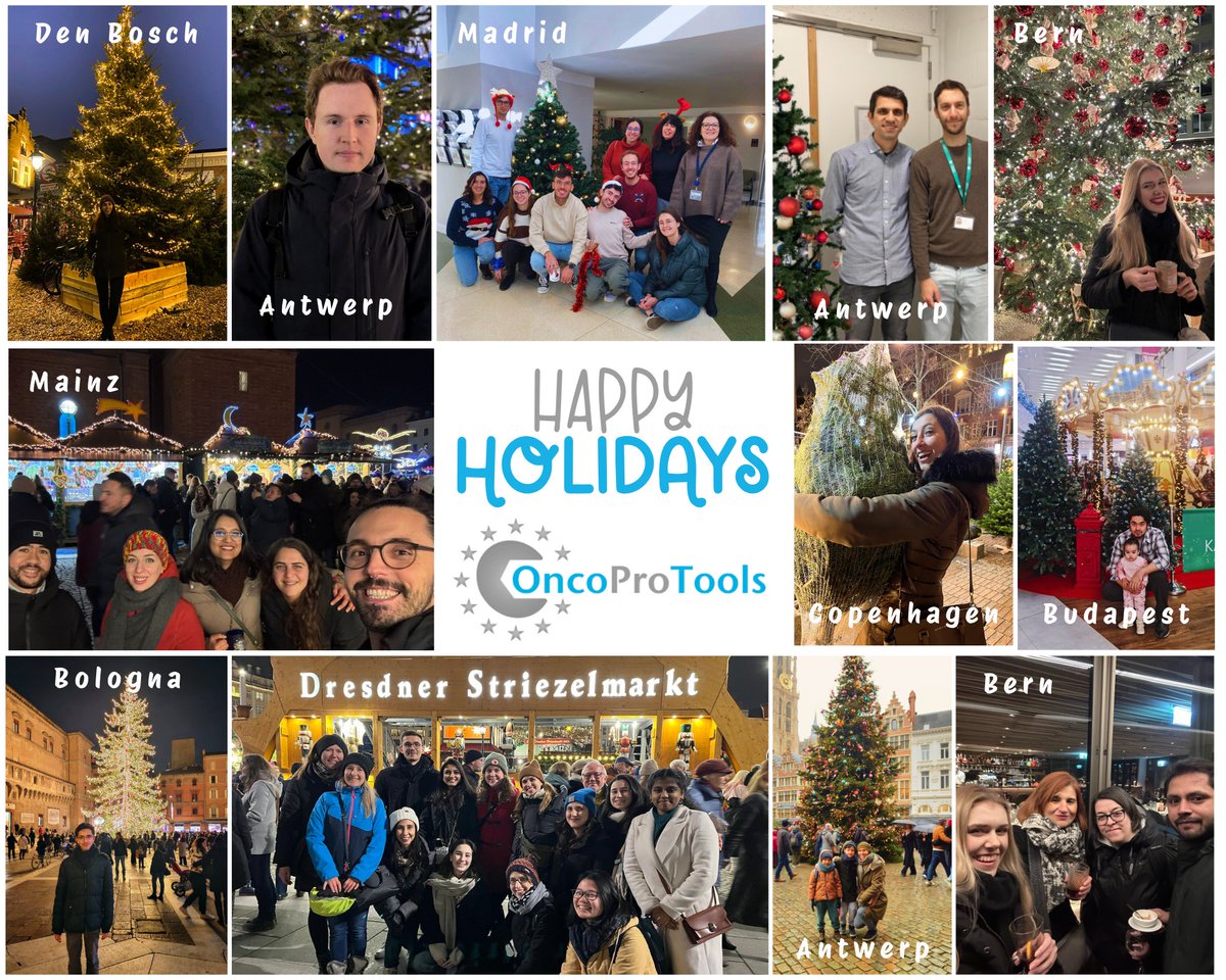 ProOnco's tweet image. Happy Holidays from all over Europe 🎄