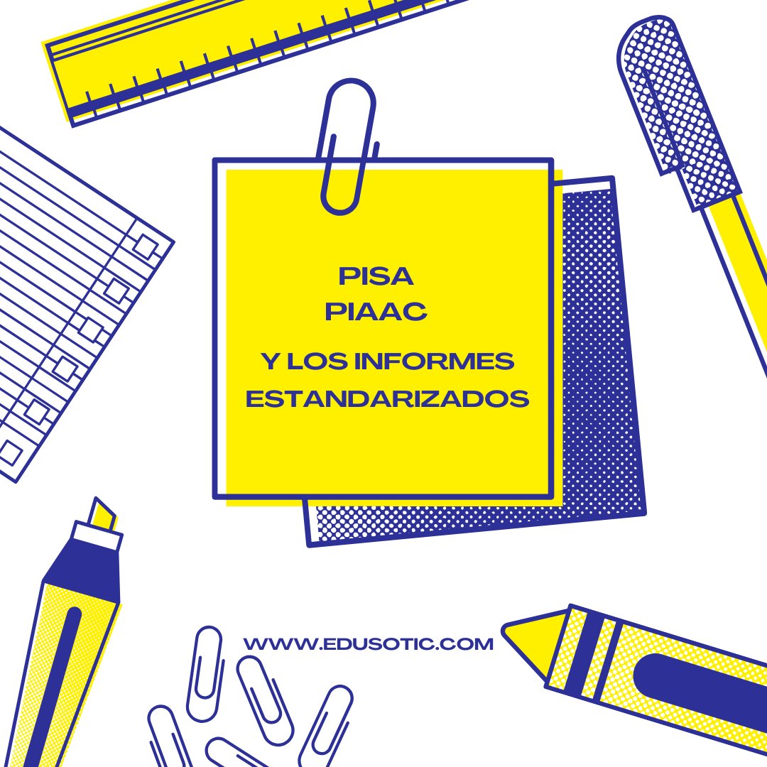 PISA, PIAAC y los informes internacionales, un nuevo post que trata sobre los diferentes informes estandarizados en #Educación y sus resultados: edusotic.com/2024/12/pisa-p…