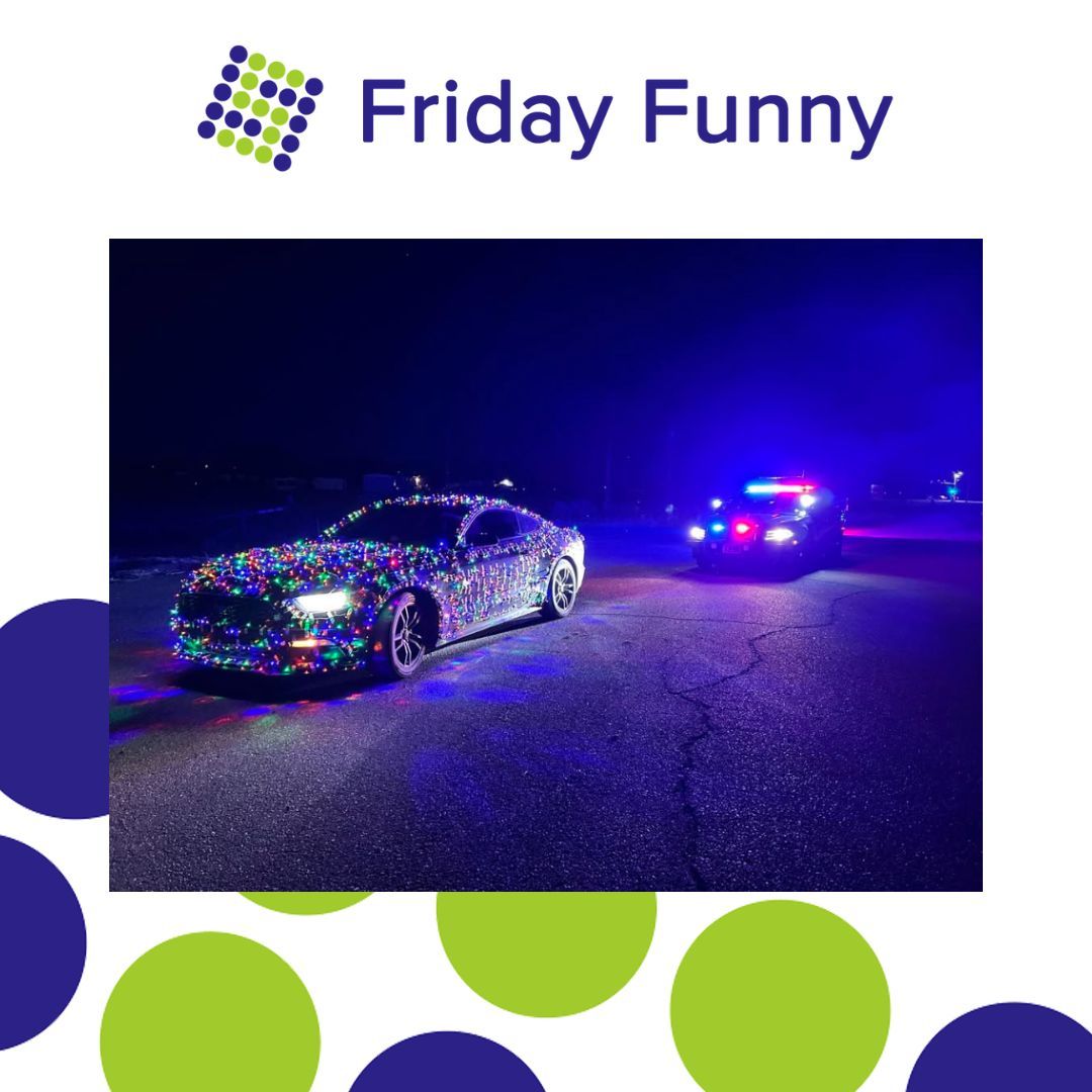 We all love the festive spirit, but keep the lights on the tree, not the car! 🎅✨

One driver’s “Santa’s sleigh” look got them pulled over in Wyoming—it’s illegal &amp; unsafe to display red or blue lights on your vehicle. Stay safe! 🚦🚨

#DeckTheHallsNotTheCars #ChristmasLights