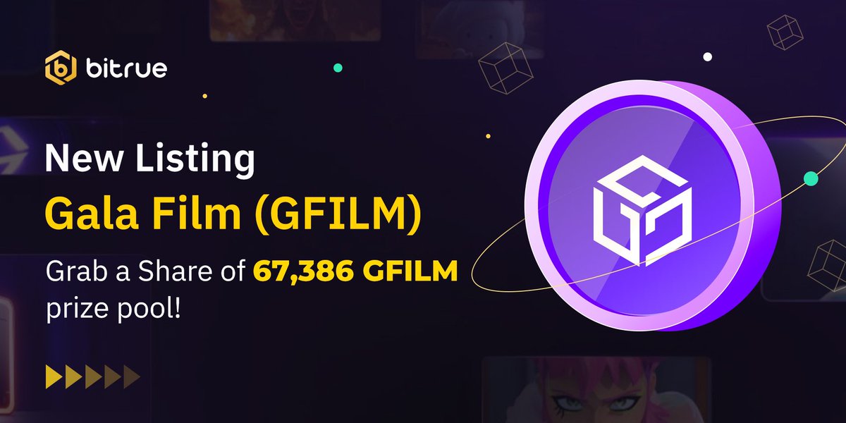 Bitrue (@bitrueofficial) on Twitter photo ๐ฅ New listing $GFILM is coming to #Bitrue Spot. <a href="/GoGalaFilms/">Gala Film</a> <a href="/GoGalaGames/">Gala Games</a>
๐น Deposits open
๐น $GFILM/USDT trading: 10:00 UTC, Dec 23, 2024
Upcoming events:
๐ $GFILM Launchpool: Stake $BTR to share 33,693 $GFILM
๐ Stake $GALA Earn $GFILM: Share a total reward pool of 33,693 ๐ฅ New listing $GFILM is coming to #Bitrue Spot. <a href="/GoGalaFilms/">Gala Film</a> <a href="/GoGalaGames/">Gala Games</a>
๐น Deposits open
๐น $GFILM/USDT trading: 10:00 UTC, Dec 23, 2024
Upcoming events:
๐ $GFILM Launchpool: Stake $BTR to share 33,693 $GFILM
๐ Stake $GALA Earn $GFILM: Share a total reward pool of 33,693