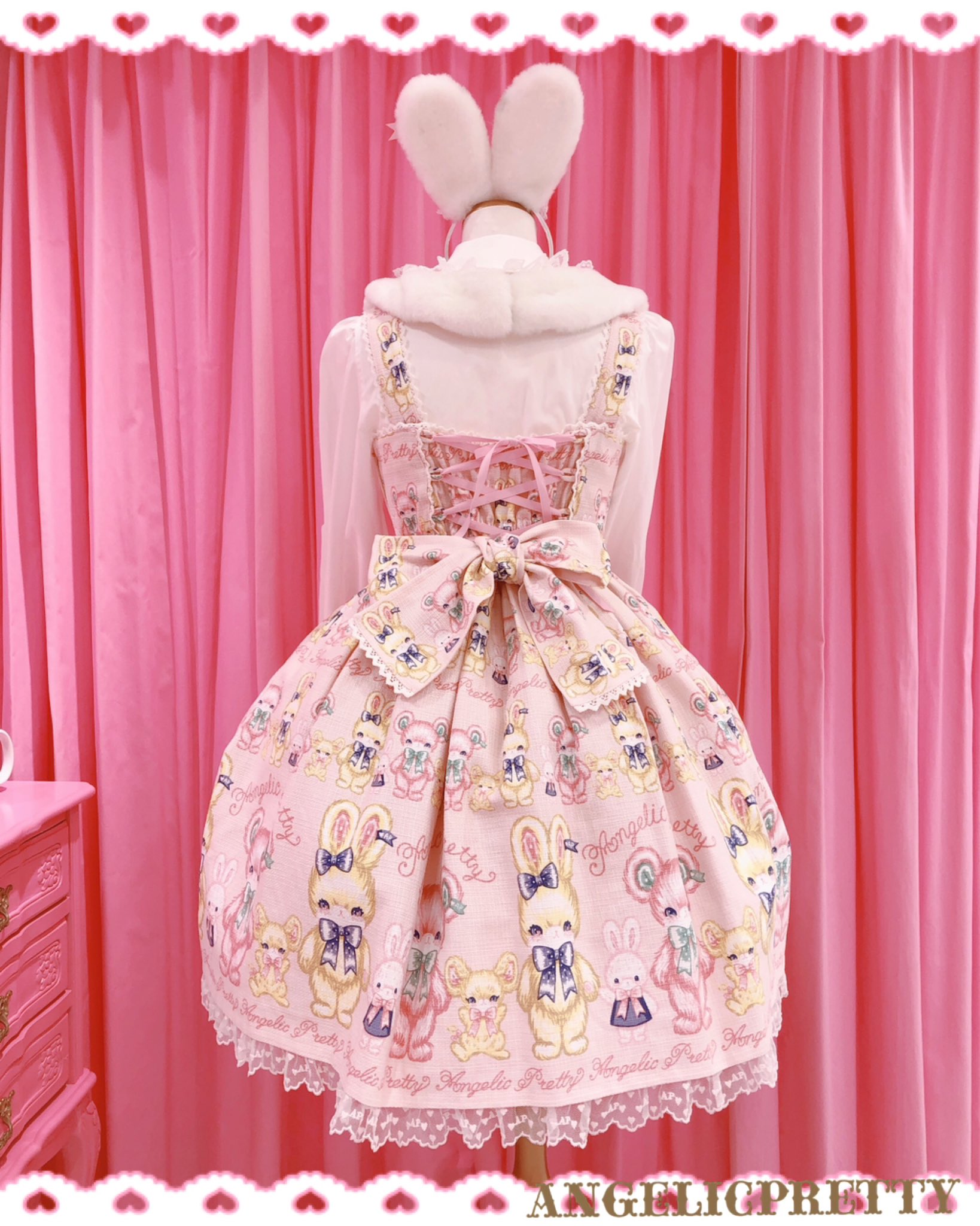 ANGELIC PRETTY もこもこTOYS エプロン風スカート