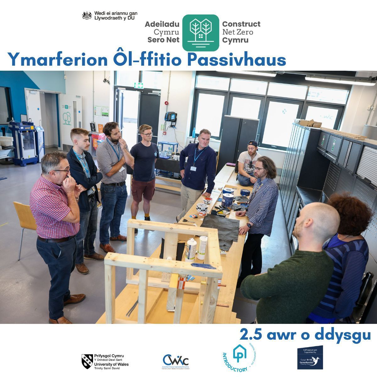 🌟Yn cael trafferth sicrhau aerglosrwydd ar y safle adeiladu? 

🌟Bydd ein sesiynau byr Ôl-Osod Ymarferol Passivhaus, sy’n sesiynau newydd a ariennir yn llawn ac sy’n para dim ond 2.5 awr yr un, yn dangos opsiynau o ran yr arferion gorau. 

cwic.wales/cy/enhanced-re…