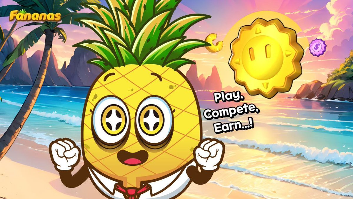 FananasClassic's tweet photo. 🍍 Meet Ted, a pineapple who said “nope” to the boring 9-to-6 grind. Today, he’s breaking free! ✨

He’s leaving the old routine behind and hitting Fananas Island, where chill mini-games 🎮, spicy competition 🏆, 
and juicy rewards 💰 are waiting. No more following the crowd; Ted’s gonna stack those cards like a pro🃏

Picture Ted shuffling his Solitaire deck, eyeing the leaderboard, and whispering, “Let’s goooo!” Others might still be snoozing, but Ted is wide awake, flexing his card skills⚡

Very soon, Fananas is throwing its doors wide open. Ready to roll with Ted? Ready to grab real rewards and become a legend? 🚀

Your adventure starts here. Grab the hype, feel the fun, and get ready to play, compete, and earn🍀