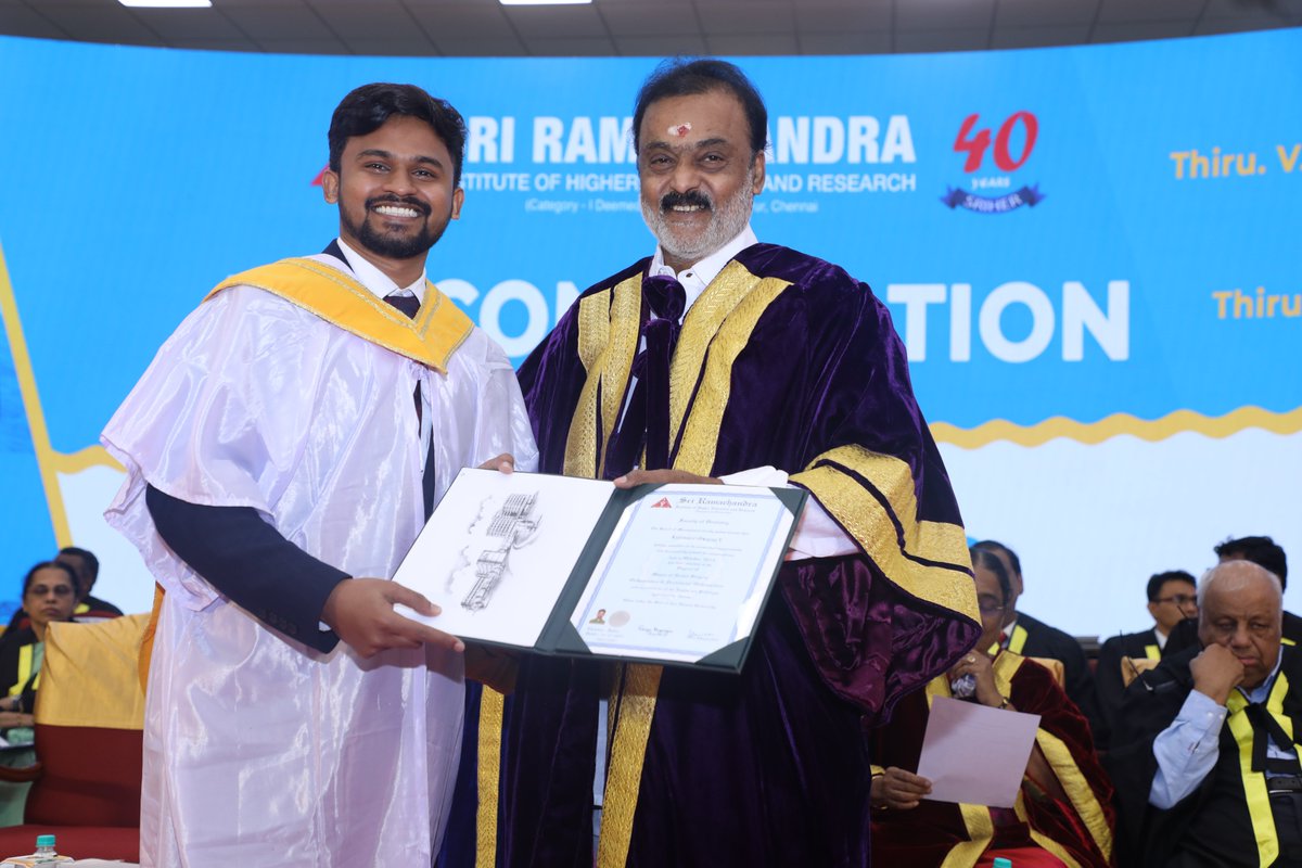 SRIHER_Official's tweet photo. Celebrate the cherished memories from our 38th Convocation and Graduation Day! The official photos are now available for viewing and download. Congratulations to all our graduates.#SriRamachandra #SRMC #SRIHER #38thconvocation #graduationday2024

Click the link to explore: https://t.co/35RJRkCE5Q