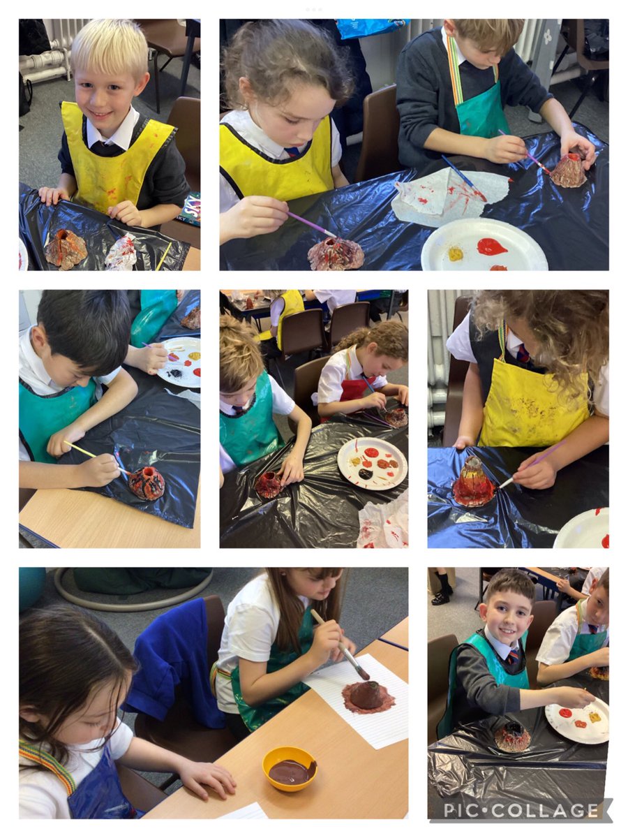 We have had a very creative couple of weeks in Y3/4. We have sketched and painted volcanos in the style of Hokusai. We then sculpted volcanos using clay! Fabulous art skills shown! <a href="/Hollymountbury/">Holly Mount RC Primary</a> 🤩🌋🖌🎨