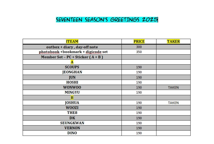 iamhdzc's tweet photo. 𝗪𝗧𝗦 𝗟𝗙𝗕 !!!
Seventeen " Season greetings 2025 "

Reservation nrdp 30%
Eta: January 
Balance : Dec. 28, 2024
Mop: g-cash
Mod: jnt
All items tingi

#seventeen https://t.co/G1qFPMf55H