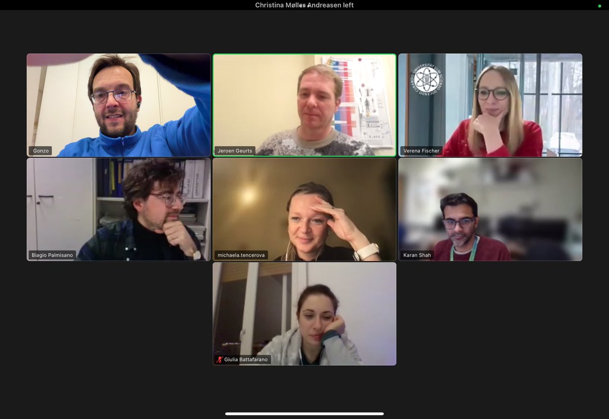 ECTS Academy (@academyects) on Twitter photo A few days ago our Intra-Academy working group organized the last meeting of 2024. Two exciting talks by <a href="/VreniFi/">Verena Fischer</a> and <a href="/k_m_shah/">Karan Shah</a> giving an overview of their scientific interests and research lines to explore opportunities to collaborate. Looking forward to a new schedule in #2025! A few days ago our Intra-Academy working group organized the last meeting of 2024. Two exciting talks by <a href="/VreniFi/">Verena Fischer</a> and <a href="/k_m_shah/">Karan Shah</a> giving an overview of their scientific interests and research lines to explore opportunities to collaborate. Looking forward to a new schedule in #2025!