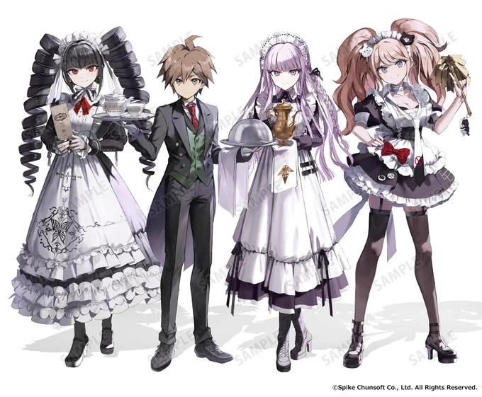 『ダンガンロンパシリーズ×緜』POP UP SHOP in マルイに展開されるグッズ用イラストを描かせていただきました。 期間は1/10(金)～1/20(月)  となっております!何卒よろしくお願いいたします。#ダンガンロンパ 