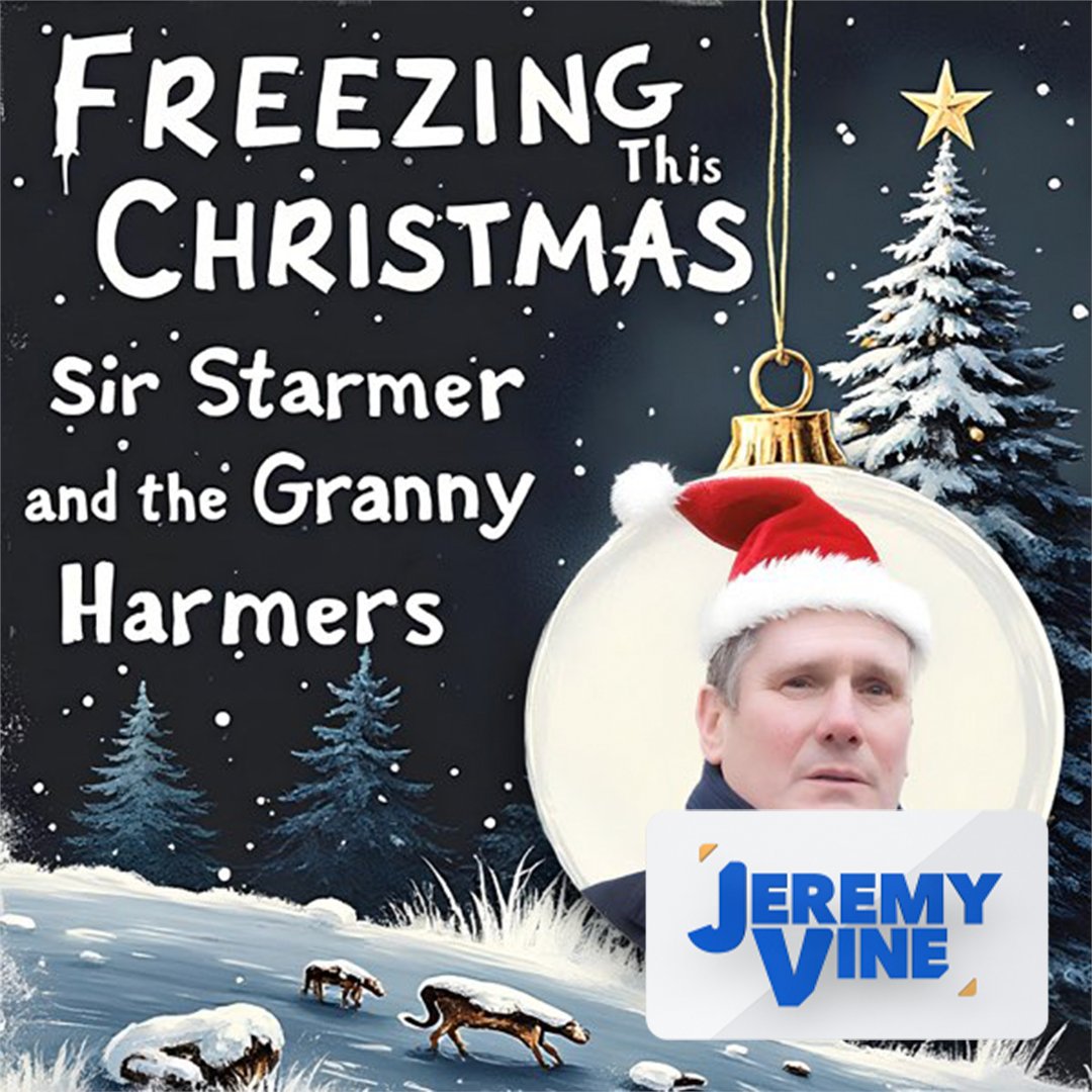 JeremyVineOn5's tweet photo. Should the BBC play an anti-Starmer song which is battling to become Christmas Number One? 

'Freezing This Christmas' is raising money for those affected by the winter fuel cut.

So far the BBC hasn't given it any air time as it's not in the main chart yet.

What do you think? https://t.co/PRA9gN7NJZ