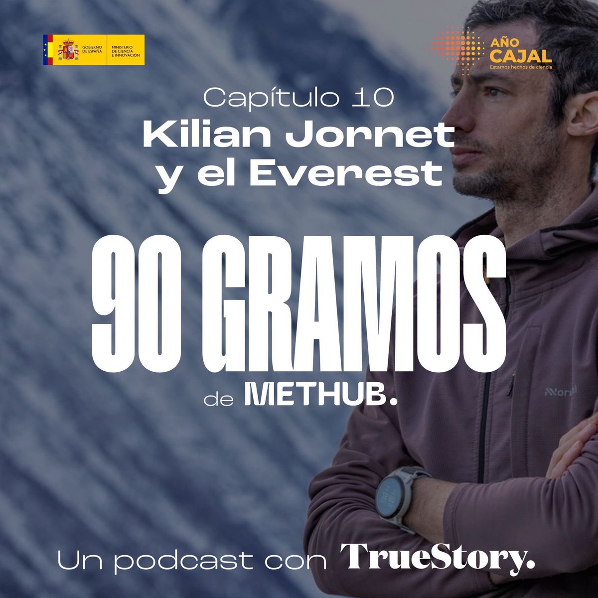 90 gramos termina con el Everest. 

Una montaña sagrada para la comunidad tibetana. Repasamos las características metabólicas necesarias para ascenderla. Y lo hacemos con alguien que retó a la montaña en un estilo único e inspirador.

<a href="/kilianj/">kilian jornet</a> GRÀCIES! 🙏🏼

open.spotify.com/episode/4ad8QY…