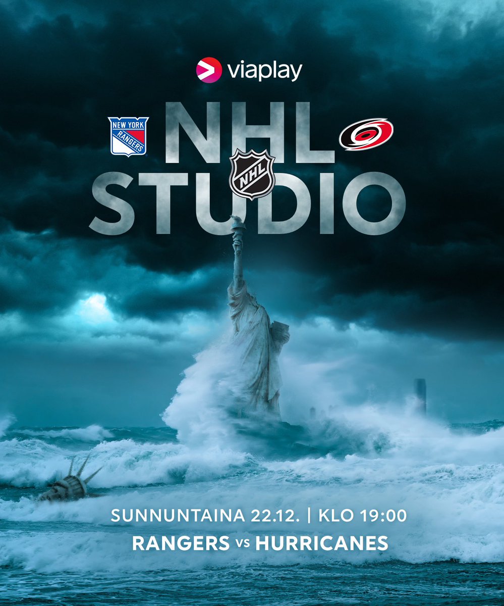 Lisää MYRSKYÄ luvassa New Yorkiin?🗽🌪️

Tuuliajolle joutunut Rangers saa vieraaksi Carolina Hurricanesin viikonlopun studio-ottelussa! #NHLfi

🗓️ 22.12. (klo 19:00)
📺 Viaplay &amp; V sport 1
🎥 <a href="/TuomasMeling/">Tuomas Meling</a>, <a href="/TampereenPoika/">Ville Nieminen</a>, <a href="/Uhkailijap3ntti/">Riku Helenius</a> 
🎙️<a href="/makinenantti/">Antti Mäkinen</a>