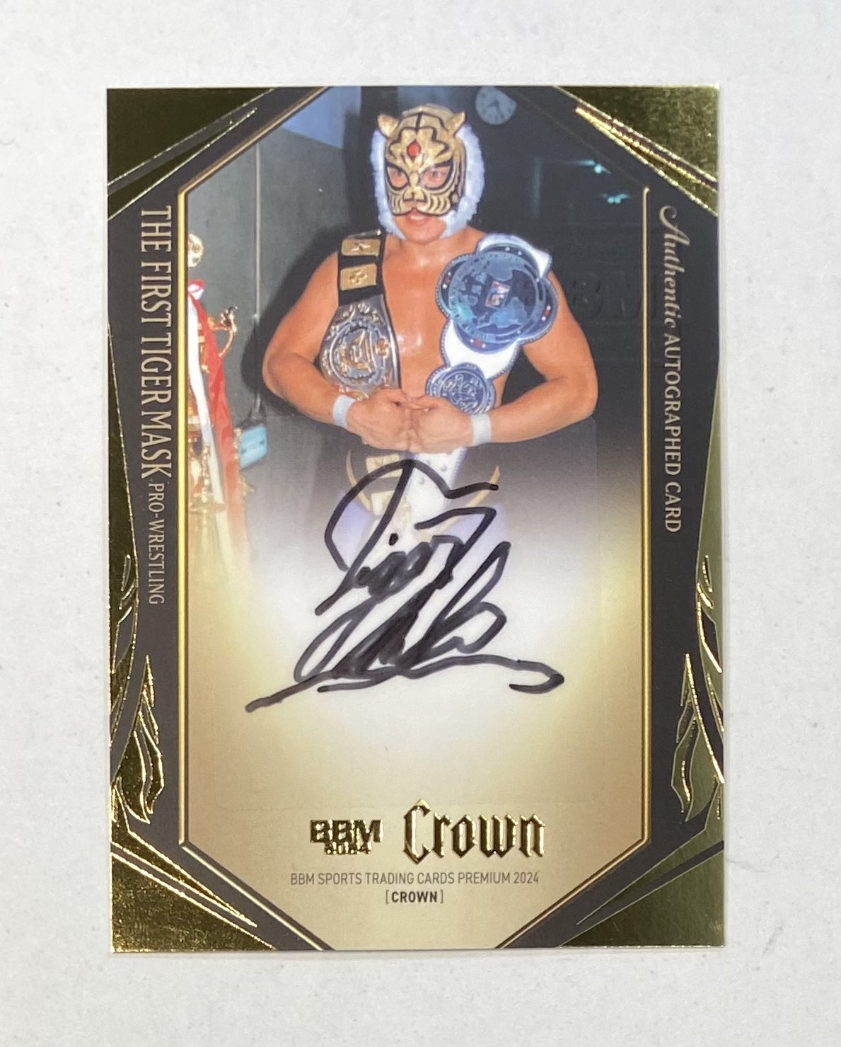 BBM プロレスカード 初代タイガーマスク 直筆サインカード 新日本