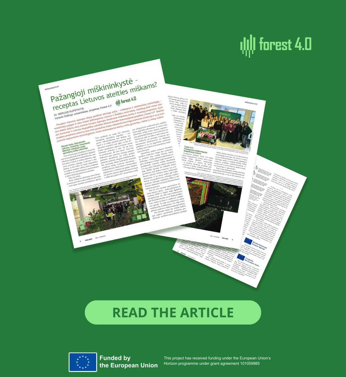 forest_04_'s tweet photo. Ever wondered how advanced technologies can help us better understand and protect our forests? 🌳

💡 Discover Dr. Nerijus Kupstaitis's article on Advanced Forestry on our website 👇:
https://t.co/YTNCzByDEg https://t.co/XNQnSRkELV