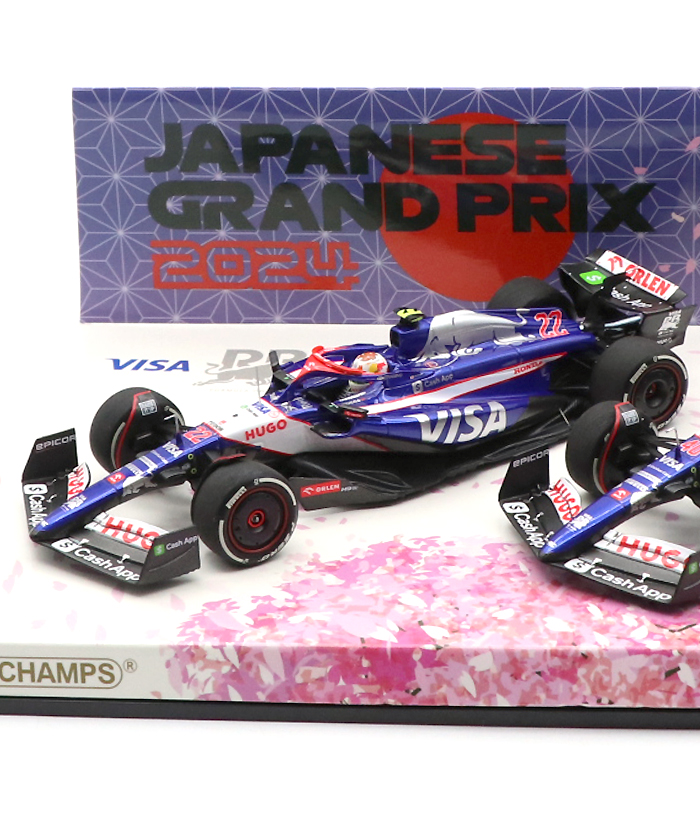 ミニチャンプス VISA CASH RB 角田 日本GP 1/43 京商別注F1 【公式通販】