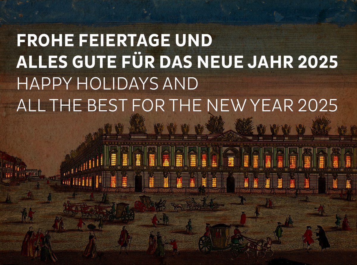 Frohe Feiertage und alles Gute für das neue Jahr 2025! Der kolorierte Kupferstich vom Berliner Zeughaus ist ab dem 20. Januar 2025 in der Ausstellung #DHMAufklärung zu sehen. #XMas2024 #Weihnachten