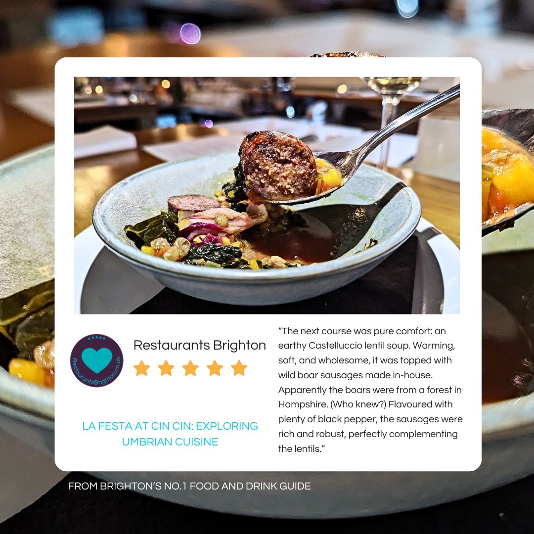 Cin Cin (@cincinuk) on Twitter photo Hannah from <a href="/EatBrighton/">Restaurants Brighton</a> visited us recently for the latest regional dinner in our La Festa series.
Take a look at her blog post to what she, a long standing lover of Umbria (she even got married there!) thought of our take on the cuisine.
Which dish most takes your fancy? Hannah from <a href="/EatBrighton/">Restaurants Brighton</a> visited us recently for the latest regional dinner in our La Festa series.
Take a look at her blog post to what she, a long standing lover of Umbria (she even got married there!) thought of our take on the cuisine.
Which dish most takes your fancy?