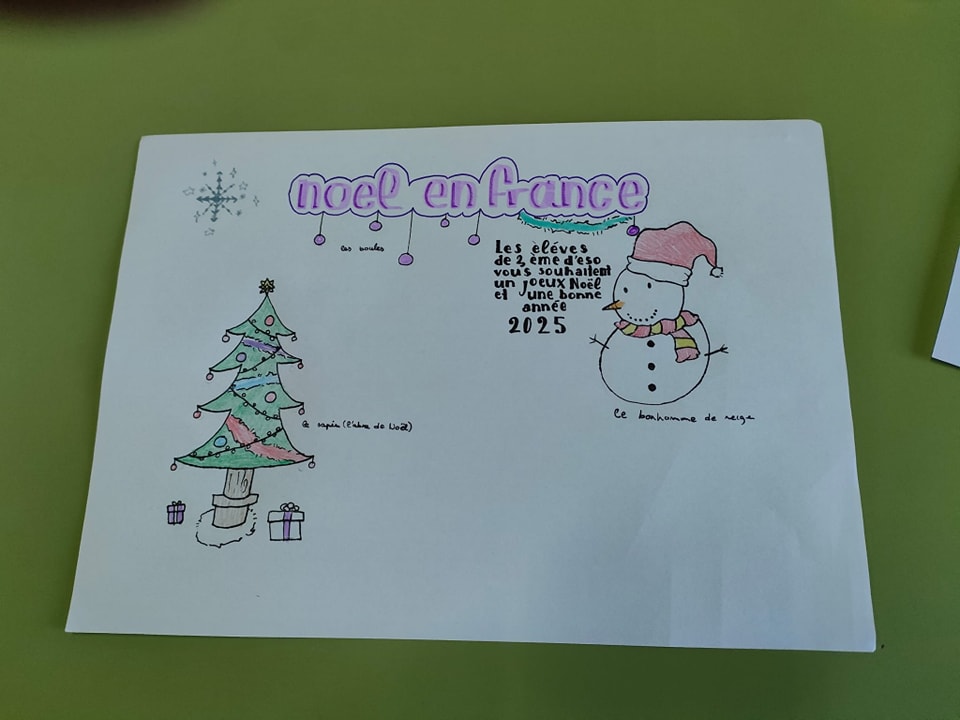 Como cada año, nuestros alumnos de 3°ESO realizan felicitaciones de navidad  en francés 🎄😀
#DéjateVer #SomosFESofíaBarat <a href="/fesofiabarat/">Fundación Educativa Sofía Barat</a>